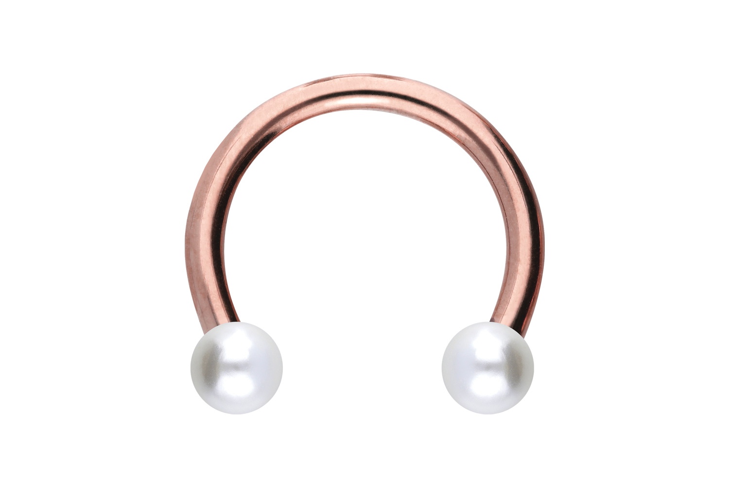 Chirurgenstahl Hufeisenring Piercing SYNTHETISCHE PERLEN